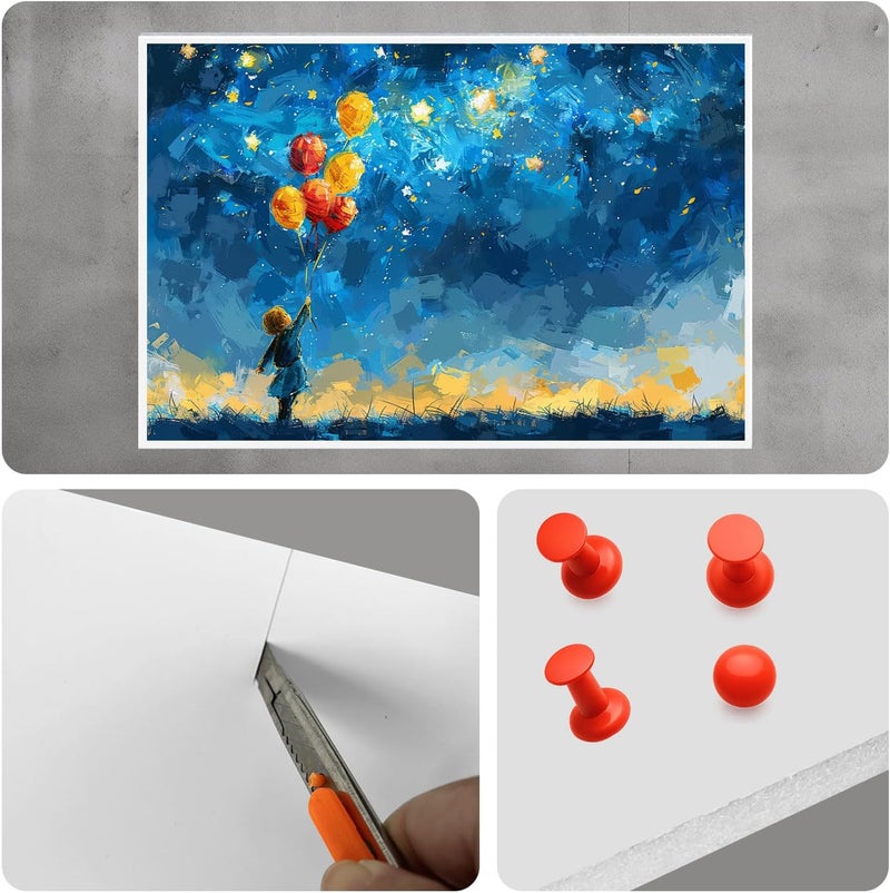 TTzycc Foam Board 24" x 36" x 3/16" (5mm) - 12 Pack, White Poster Board, Double-Sided, Acid-Free Foam Core Board for Signs, Presentations, Schools, Offices, and Art Projects - Image 2